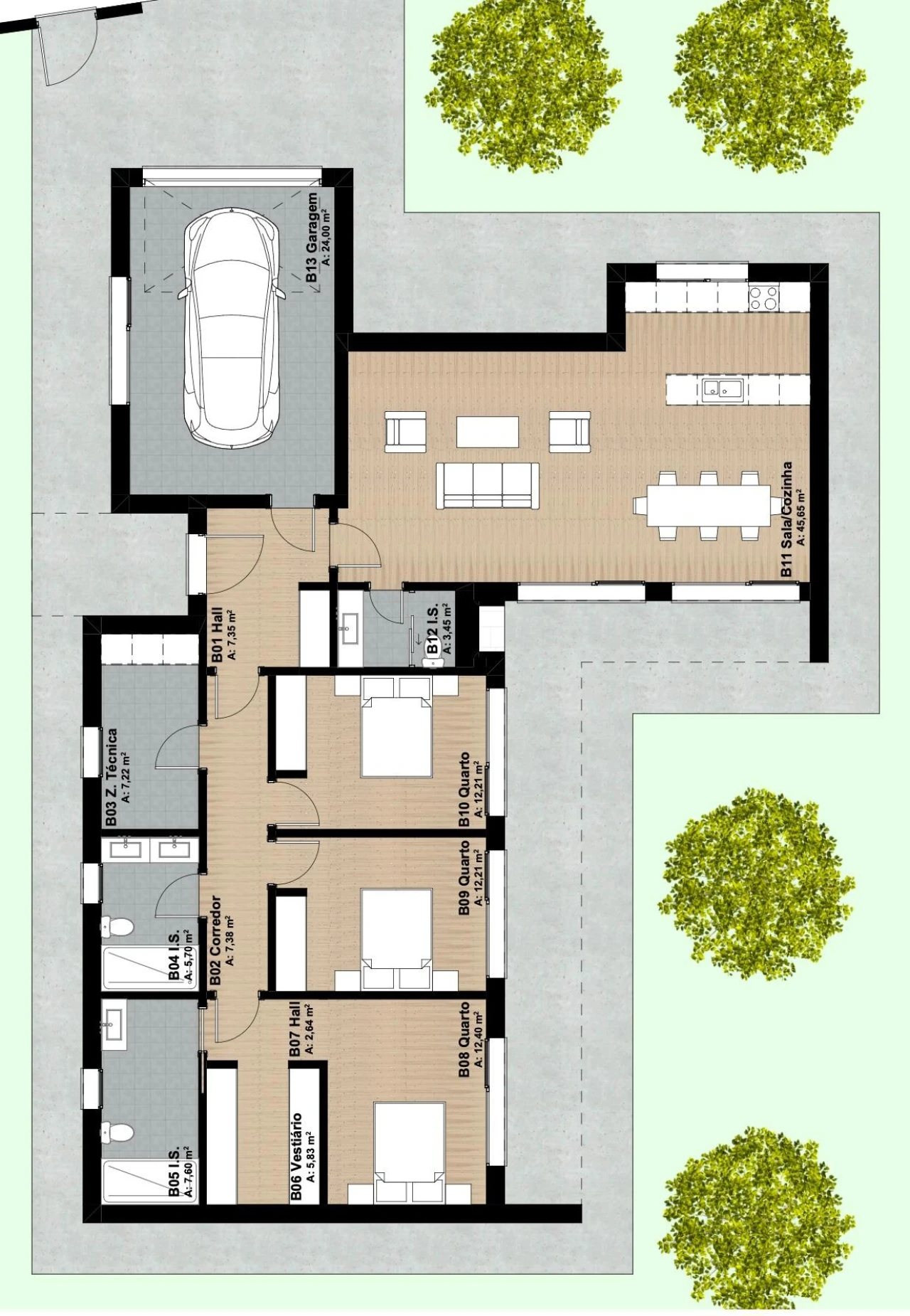 Moradia T3 para Venda em Viseu Foto 14