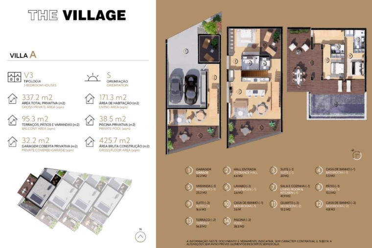 Moradia T3 para Venda em Carvoeira Planta 1
