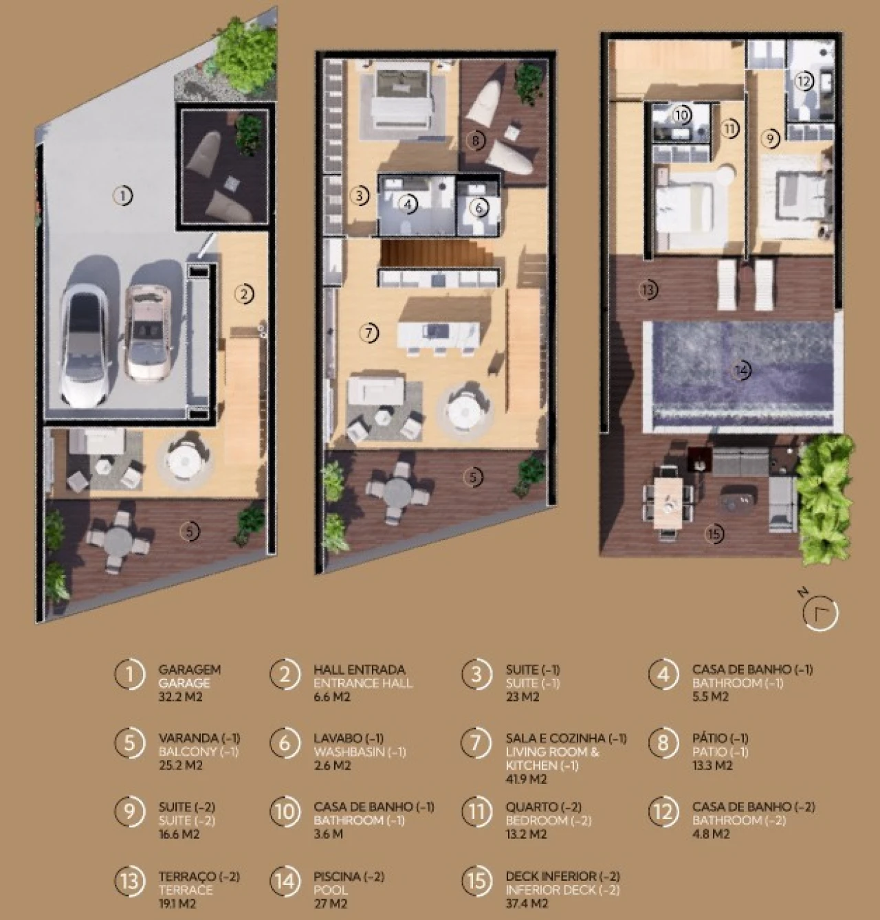 Moradia T3 para Venda em Carvoeira Planta 2