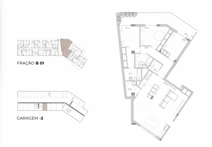 Apartamento T3 para Venda em Oliveira do Douro Planta 1