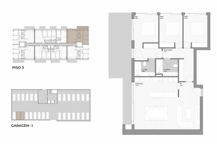 Apartamento T3 para Venda em Valongo Planta 1