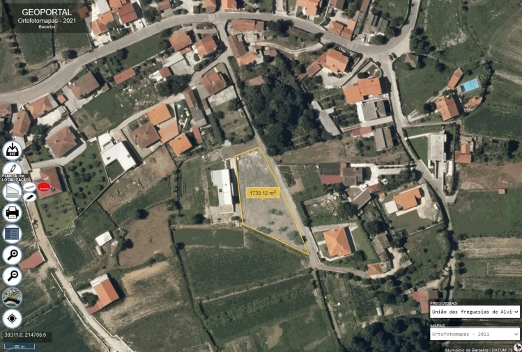 Terreno para Venda em Alvito (São Pedro e São Martinho) e Couto Planta 1