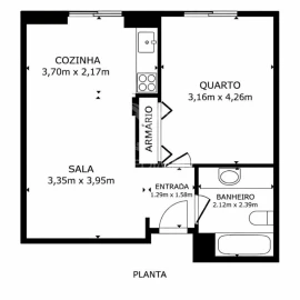 Apartamento T1 para Venda em Quarteira
