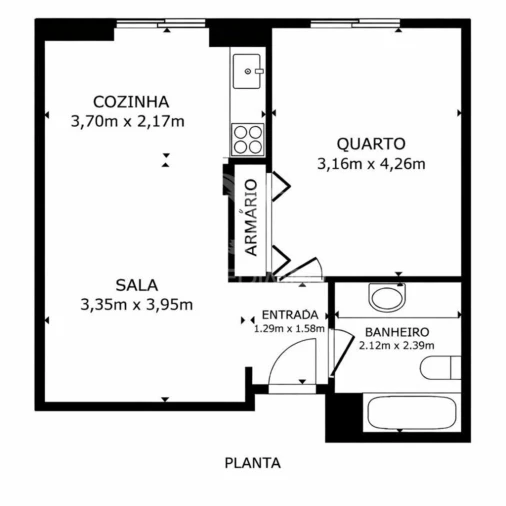 Apartamento T1 para Venda em Quarteira Foto 9