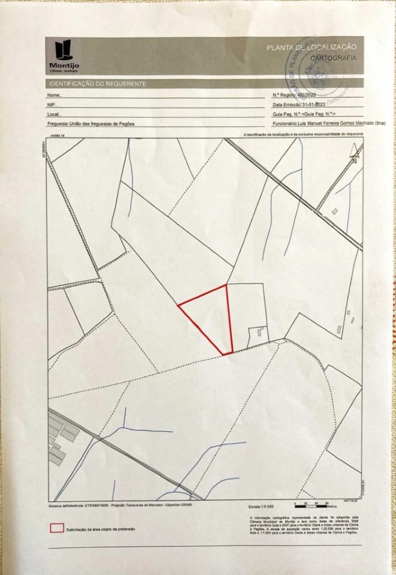 Terreno para Venda em Pegões Planta 2