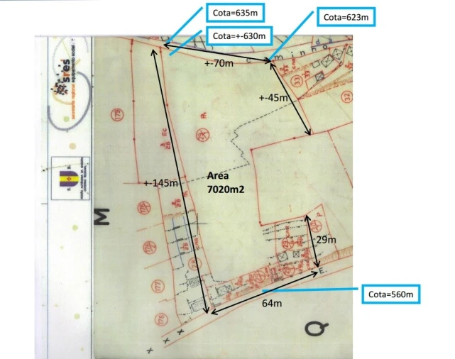 Terreno para Venda em Santo Antonio Planta 1