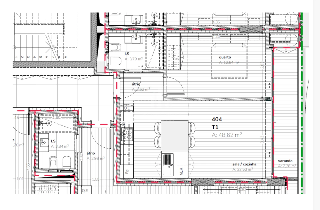 Apartamento T1 para Venda em Santa Marinha e São Pedro da Afurada Foto 16