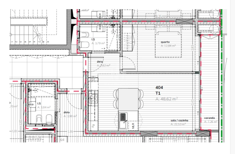 Apartamento T1 para Venda em Santa Marinha e São Pedro da Afurada Foto 16