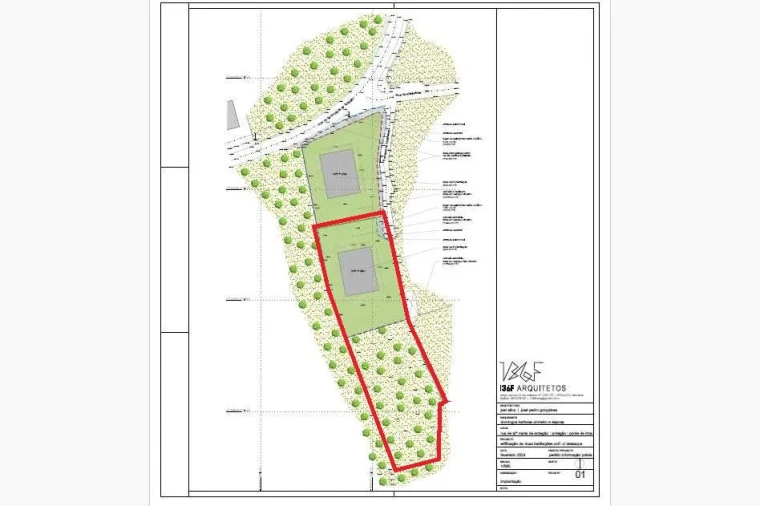 Terreno para Venda em Ardegão, Freixo e Mato Planta 1