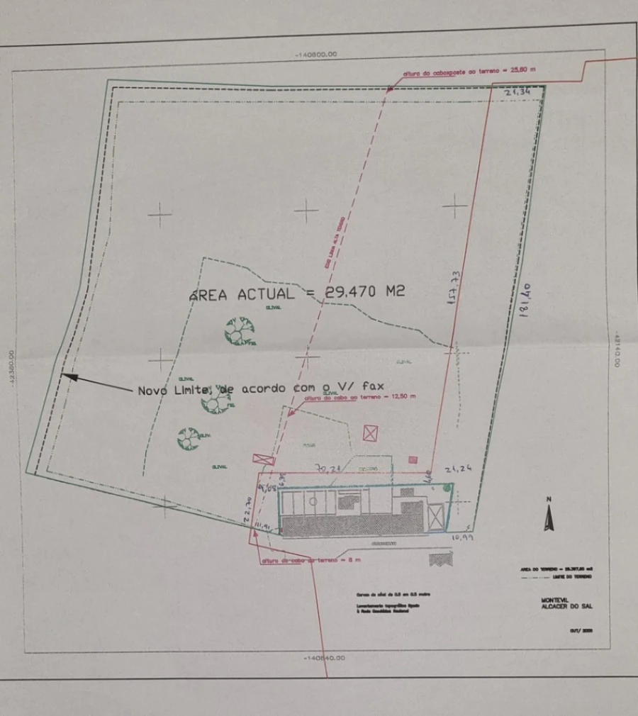 Terreno para Venda em Santa Maria do Castelo e Santiago e Santa Susana Planta 1