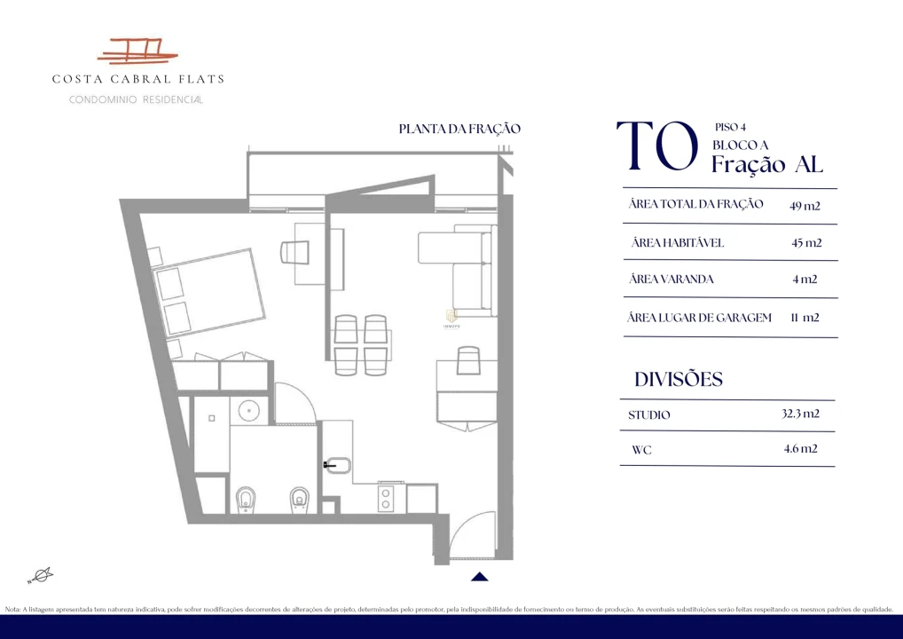 Apartamento T0 para Venda em Paranhos Foto 5