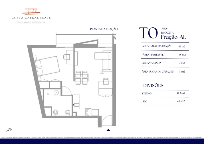 Apartamento T0 para Venda em Paranhos Foto 5