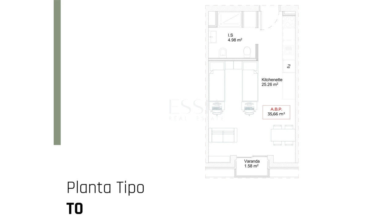 Apartamento T0 para Venda em Paranhos Foto 8