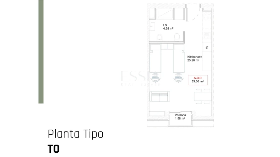 Apartamento T0 para Venda em Paranhos Foto 8