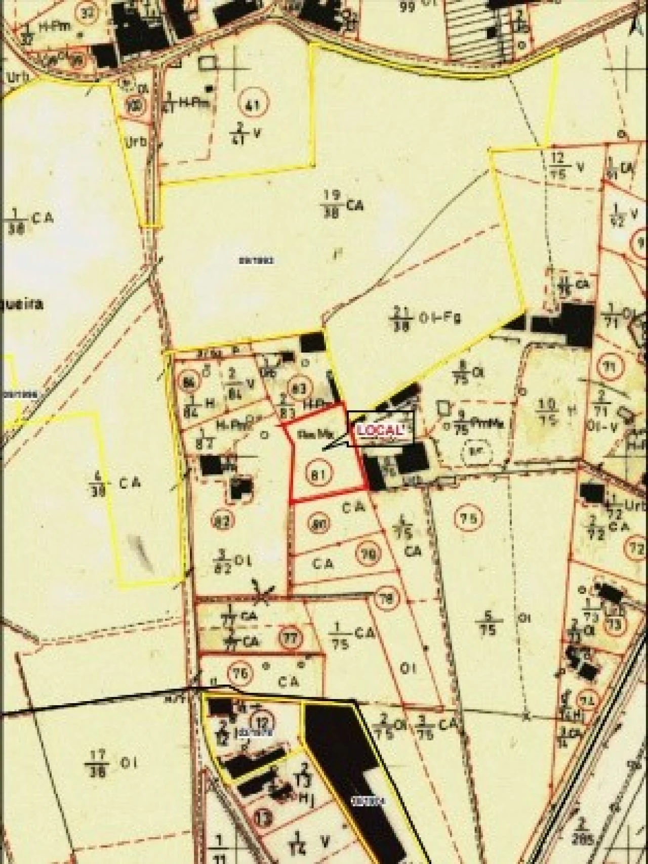 Terreno para Venda em Casais e Alviobeira Planta 11