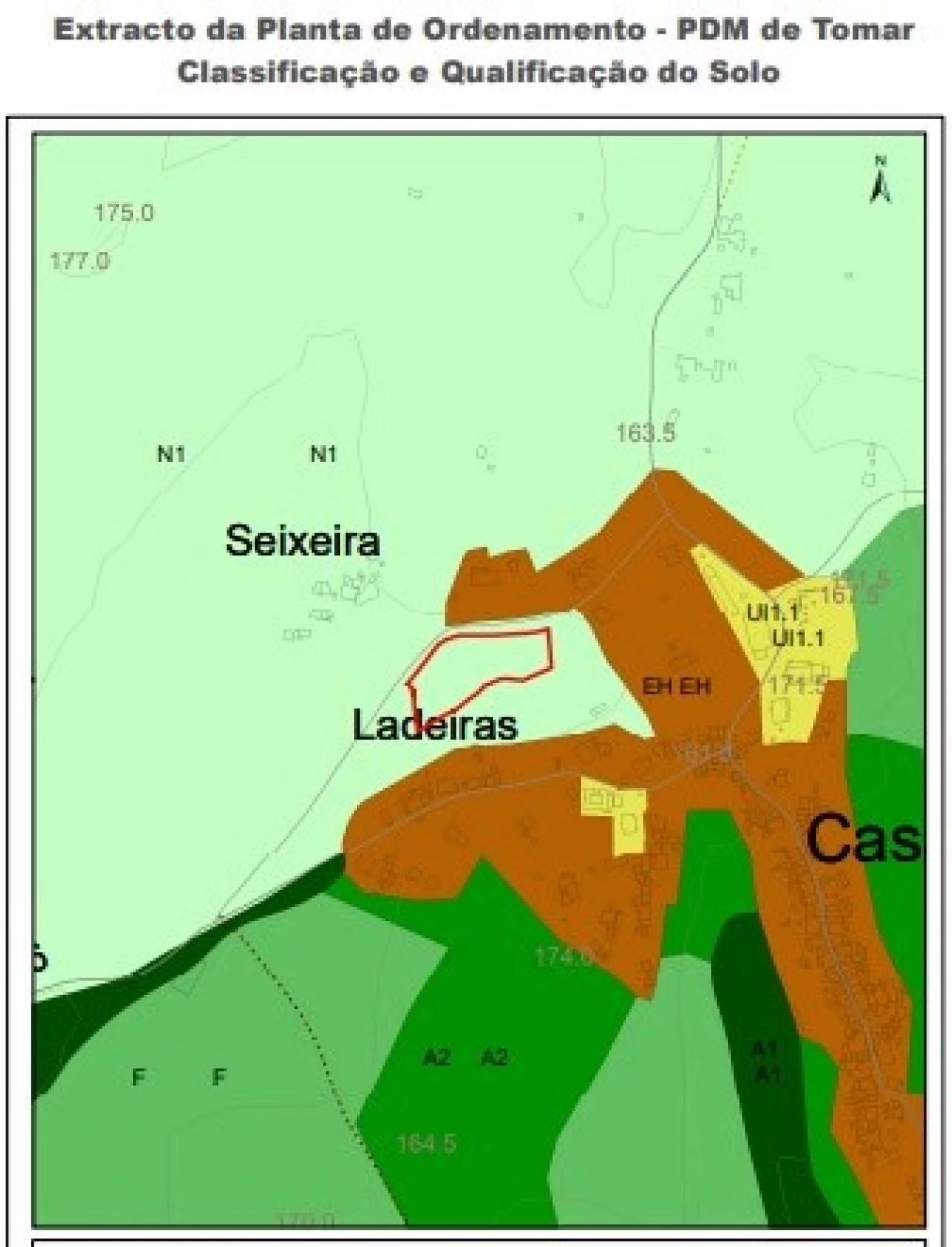 Terreno para Venda em Casais e Alviobeira Planta 10