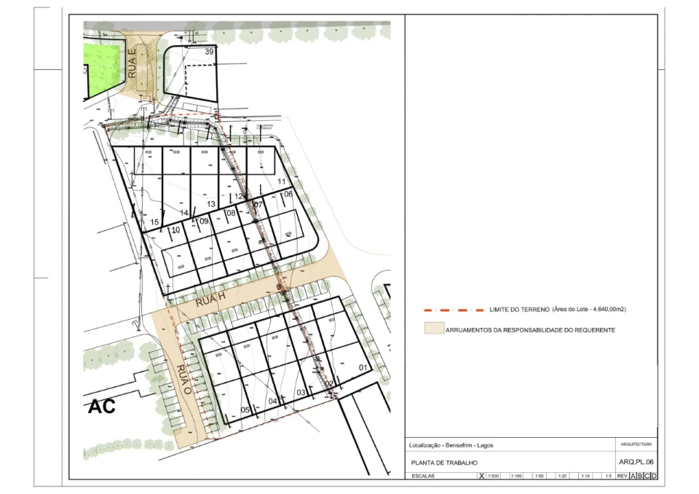 Terreno para Venda em Bensafrim e Barão de São João Planta 2