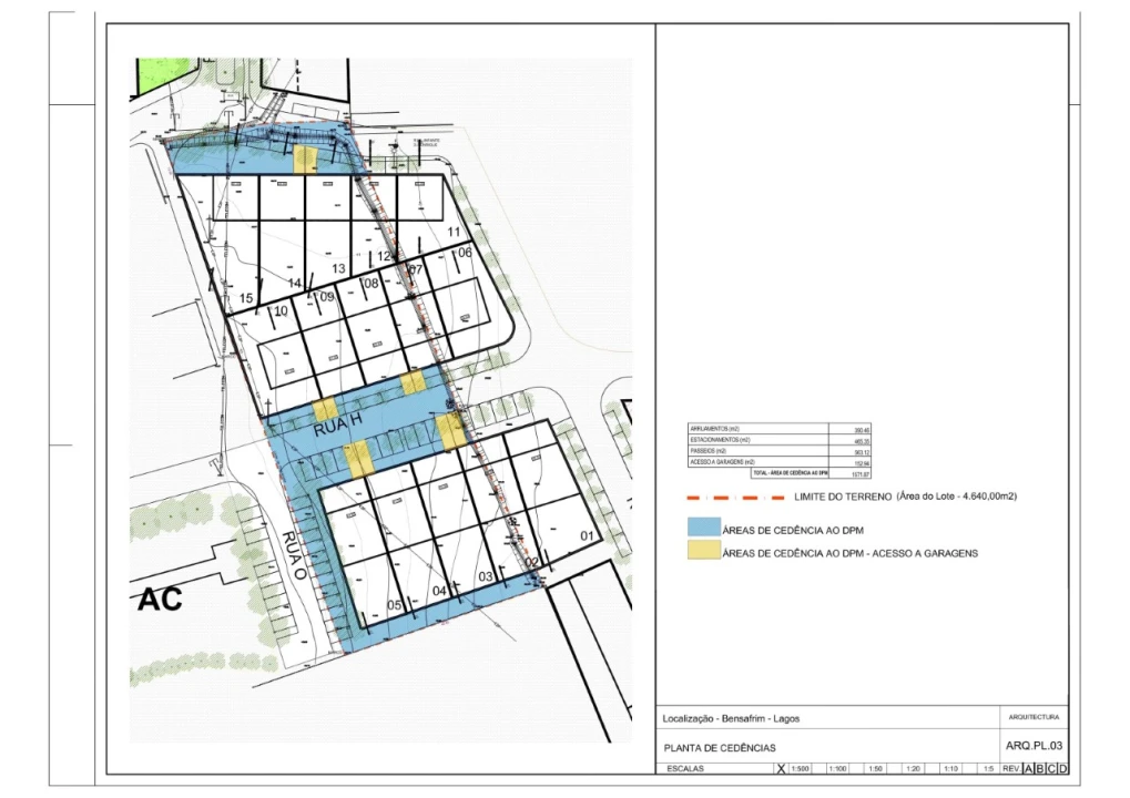 Terreno para Venda em Bensafrim e Barão de São João Planta 3