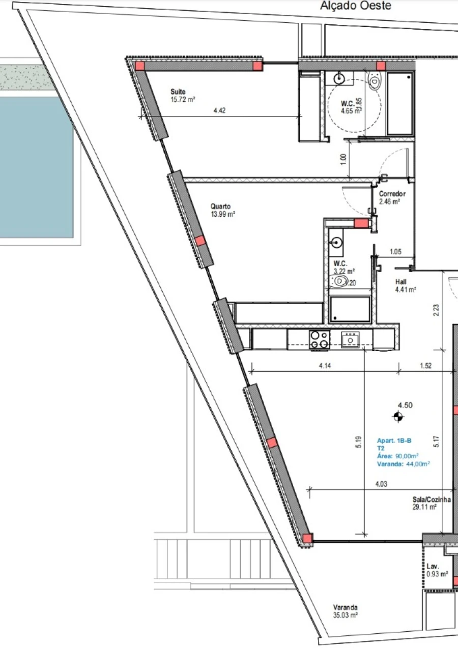 Apartamento T2 para Venda em Gafanha da Boa Hora Planta 1