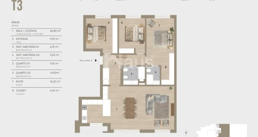 Apartamento T3 para Venda em Montijo e Afonsoeiro