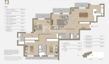 Apartamento T3 para Venda em Montijo e Afonsoeiro