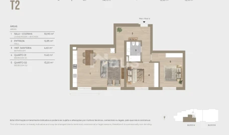 Apartamento T2 para Venda em Montijo e Afonsoeiro