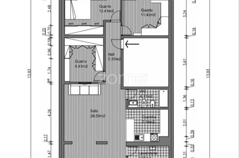 Apartamento T3 para Venda em Penha de França Planta 1