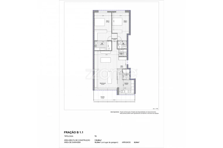 Apartamento T2 para Venda em Vila do Conde Foto 16