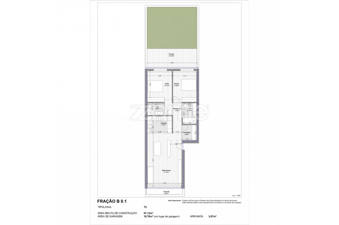 Apartamento T2 para Venda em Vila do Conde Foto 16