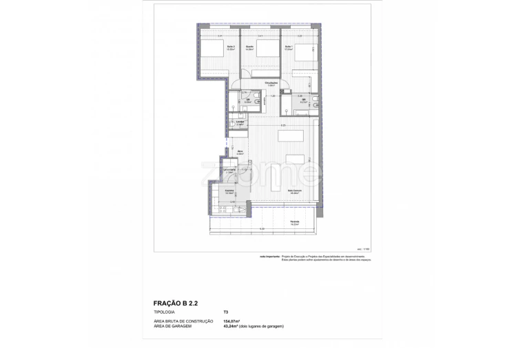 Apartamento T3 para Venda em Vila do Conde Foto 16