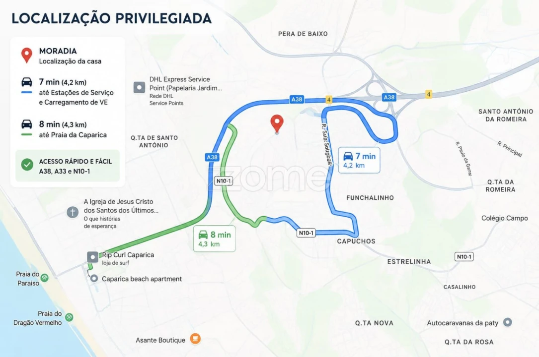 Moradia T6 para Venda em Caparica e Trafaria Foto 35