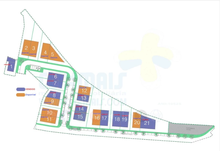 Terreno para Venda em Palmeira Planta 1