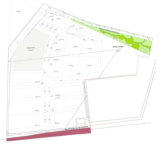 Terreno para Venda em Pegões Planta 1