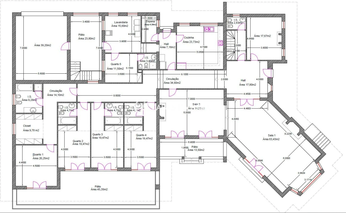 Moradia T5 para Arrendamento em Lordelo Foto 29