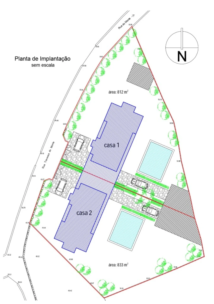 Terreno para Venda em Campos e Vila Meã Planta 1