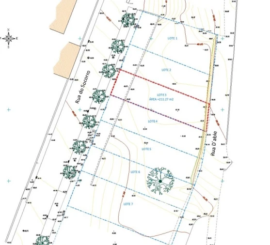 Terreno para Venda em Venade e Azevedo Planta 1