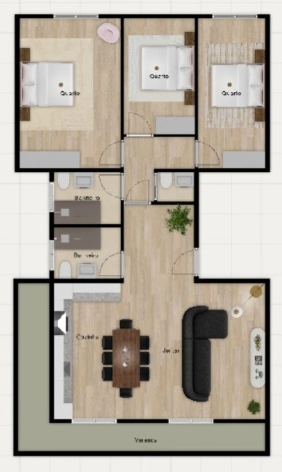 Apartamento T3 para Venda em Benfica Foto 2