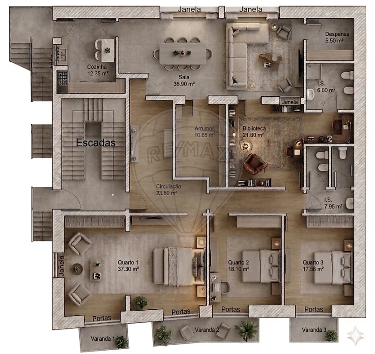 Apartamento T3 para Venda em Cartaxo e Vale da Pinta Foto 4