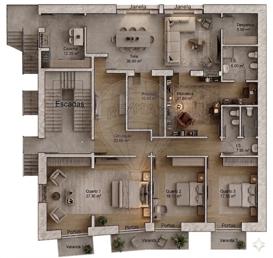 Apartamento T3 para Venda em Cartaxo e Vale da Pinta Foto 4