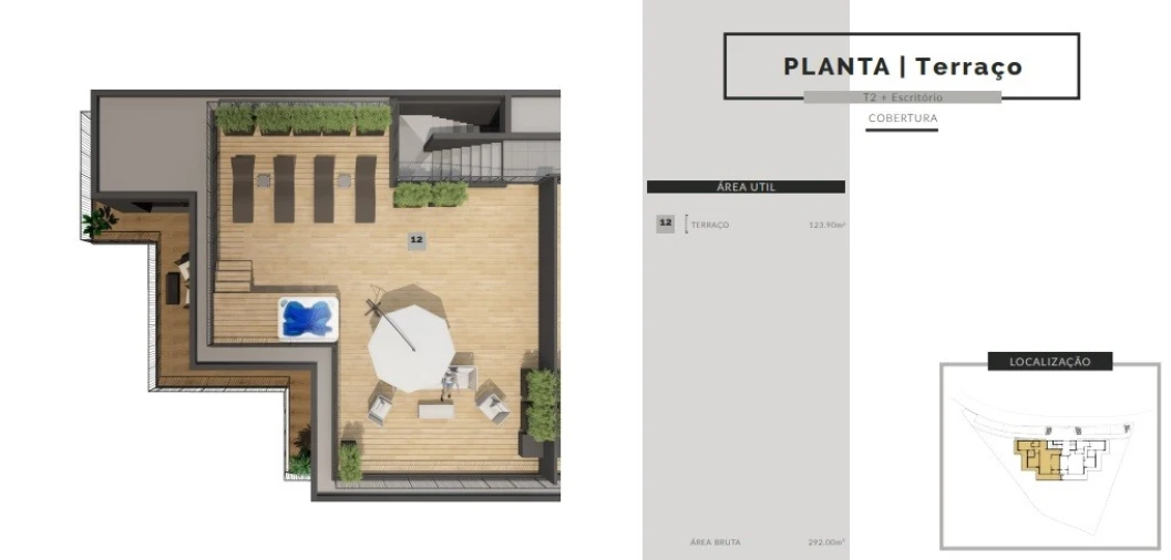Apartamento T2 para Venda em São Martinho Planta 2