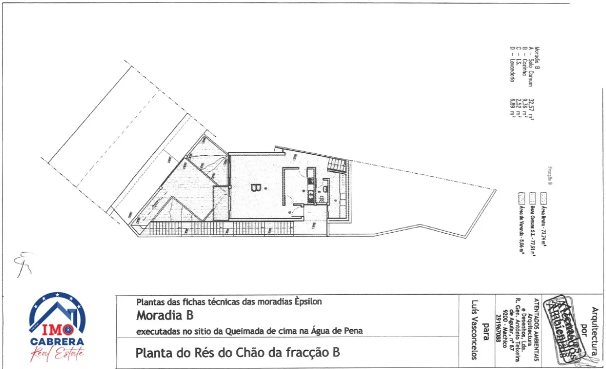 Moradia T3 para Venda em Agua de Pena Planta 2