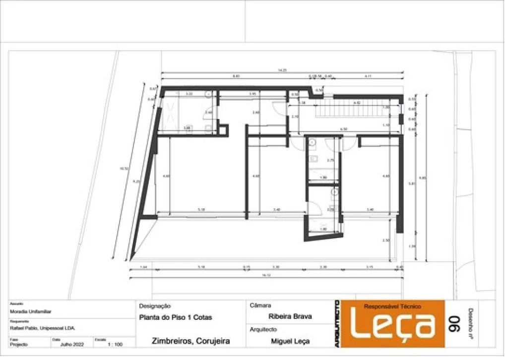 Moradia T4 para Venda em Ribeira Brava Planta 3