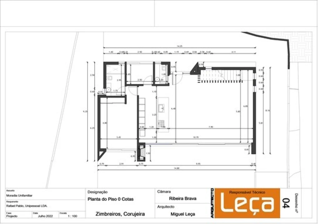Moradia T4 para Venda em Ribeira Brava Planta 2