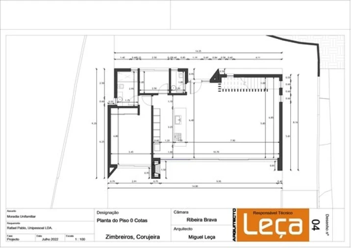 Moradia T4 para Venda em Ribeira Brava Planta 2