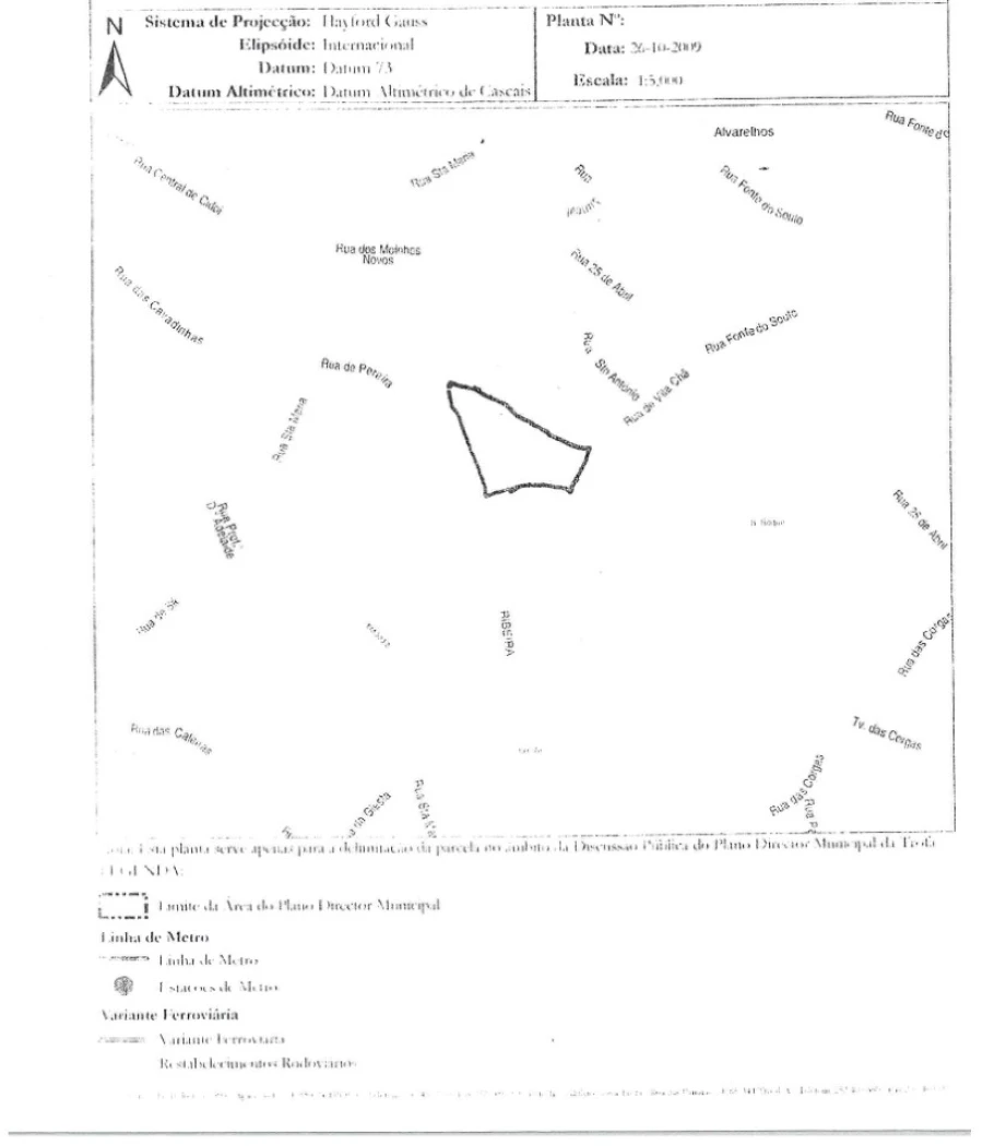 Terreno para Venda em Alvarelhos e Guidões Planta 1