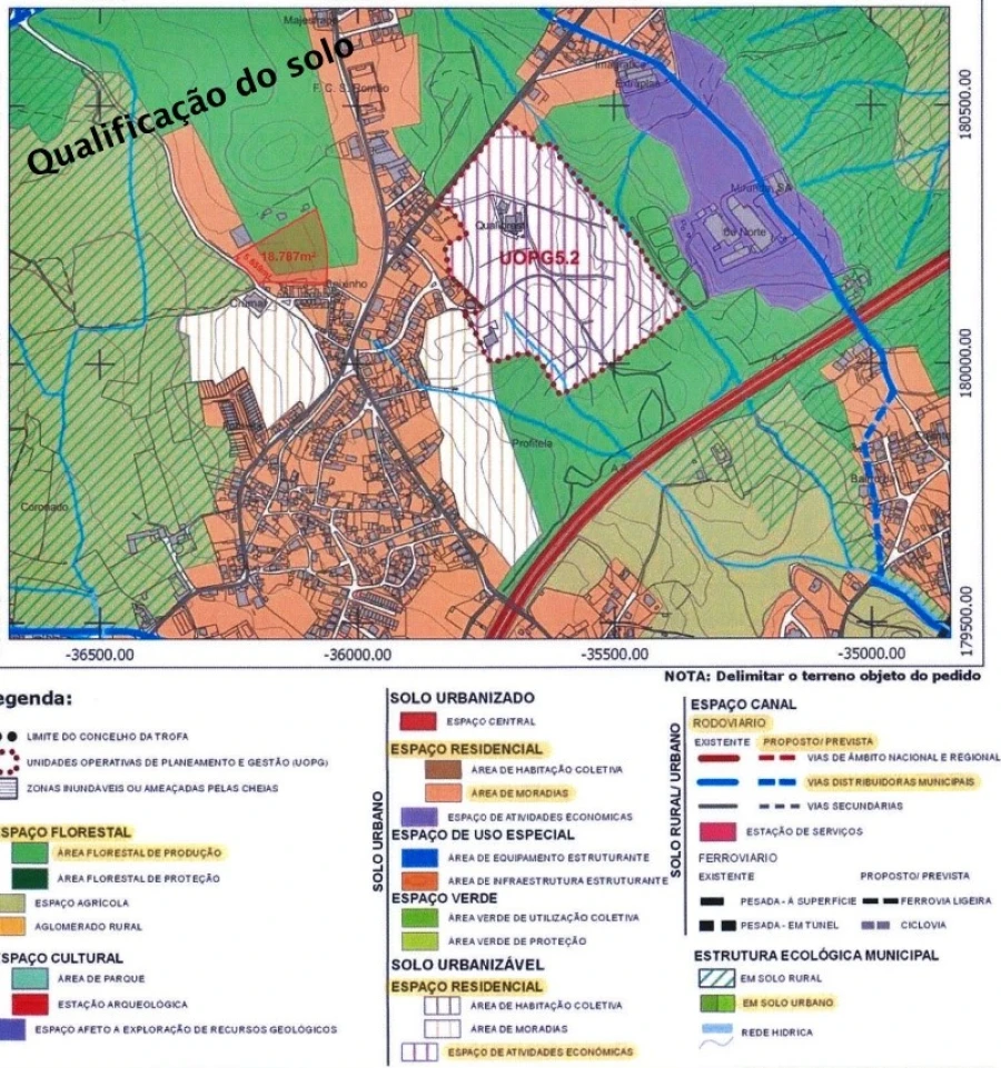 Terreno para Venda em Coronado (São Romão e São Mamede) Planta 3