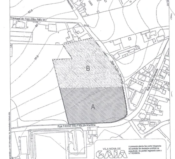 Terreno para Venda em São Felix da Marinha Planta 2