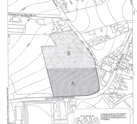 Terreno para Venda em São Felix da Marinha Planta 2