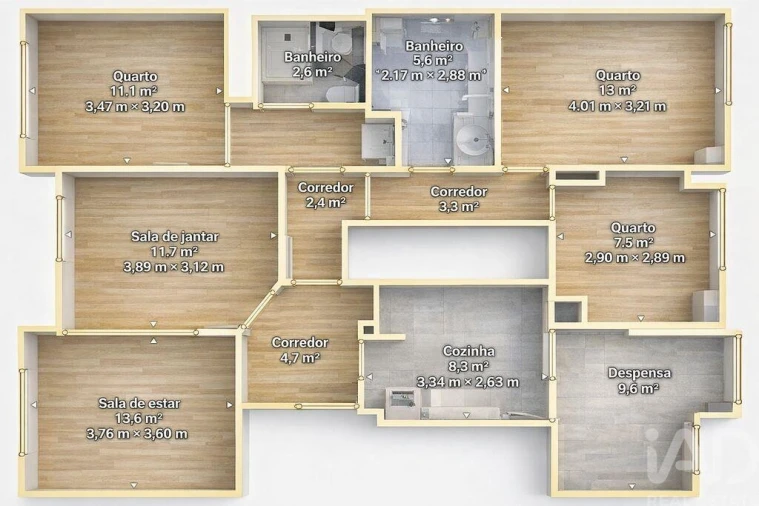 Apartamento T3 para Venda em Arcozelo Foto 21