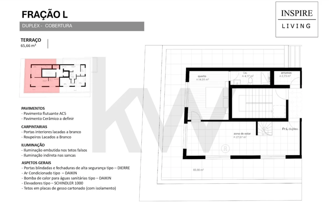 Apartamento T2 para Venda em Viseu Foto 11